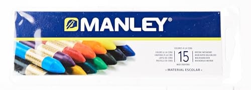 Manley 136124 - Box of 15 crayons, assorted colors - Image 5
